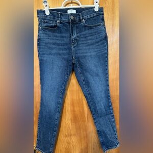 LOFT Women's Slim Skinny Jeans in Dark Blue Wash